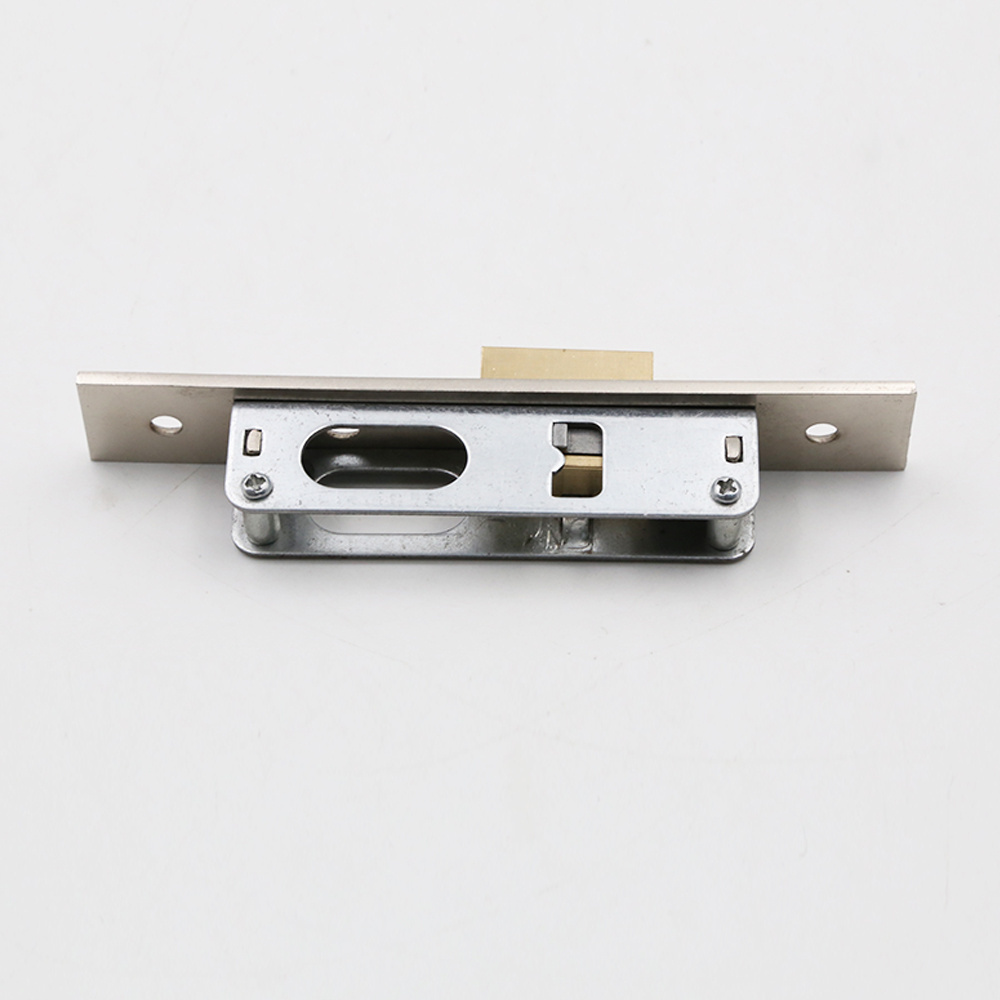 Euro Standard Fire Proof Brushed Brass Stainless Steel 304 Lock Deadbolt Lockbody Brass Latch With Cylinder Hole