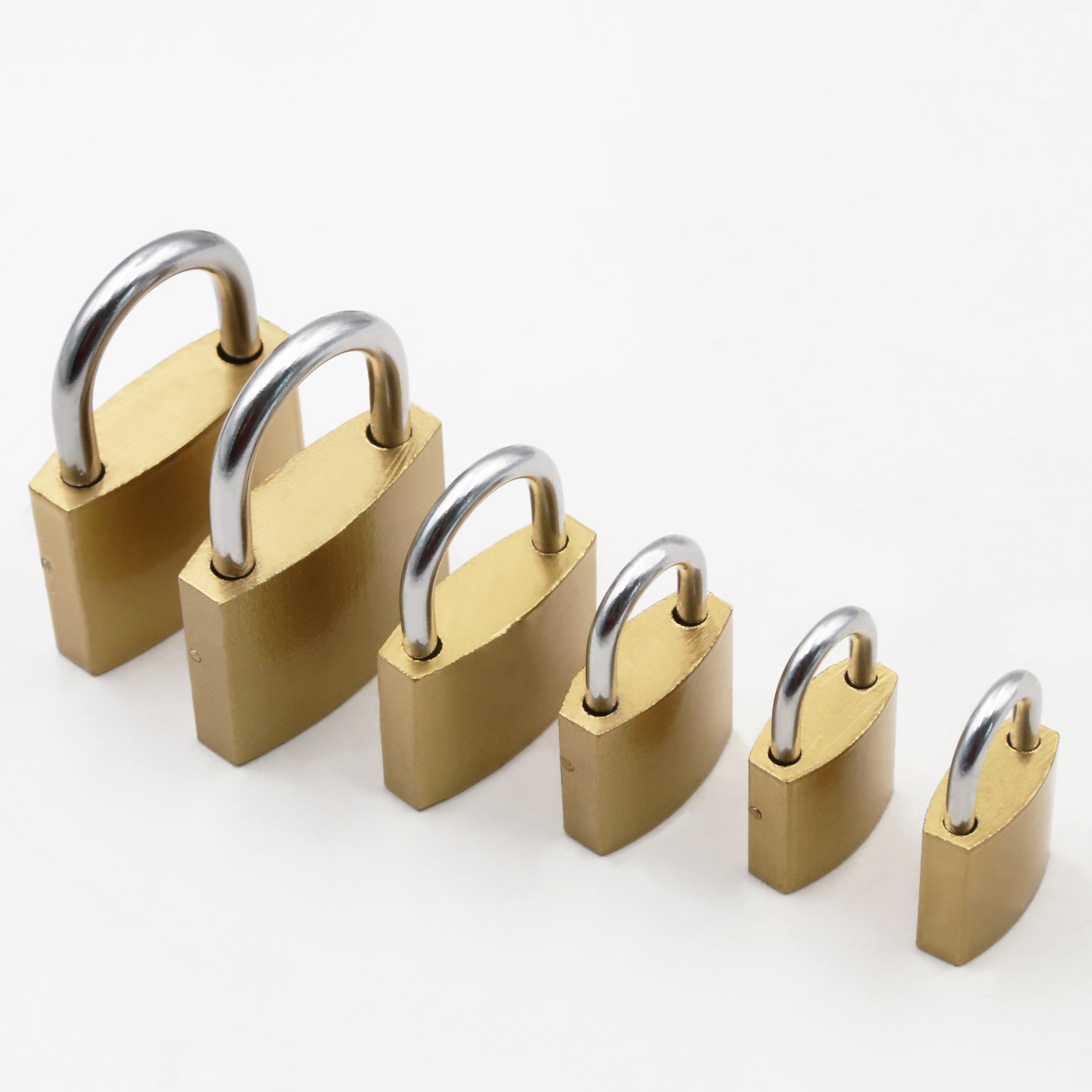 Factory Wholesale Custom 20/30/40/50mm Pad Lock High Safety Padlocks Keyed Alike Small Mini Cheap Copper Brass Padlock Cabinet