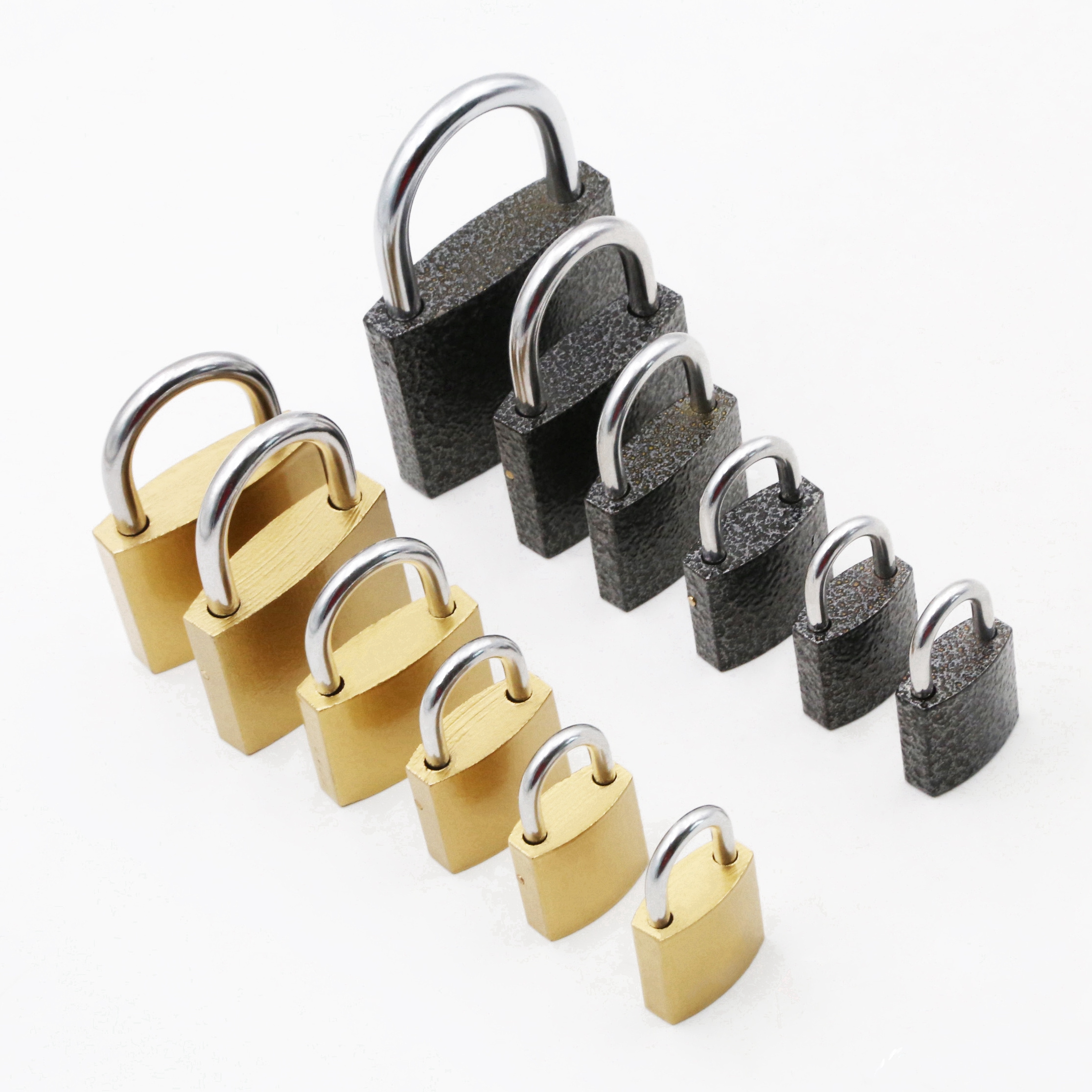 Factory Wholesale Custom 20/30/40/50mm Pad Lock High Safety Padlocks Keyed Alike Small Mini Cheap Copper Brass Padlock Cabinet