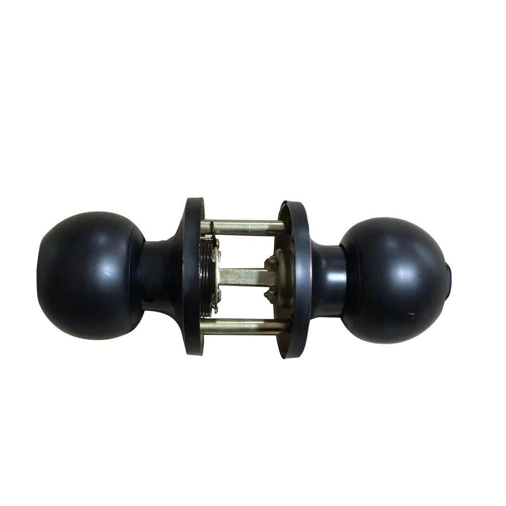 American Standard Stainless Steel Knob Lock Polished Black Knob Door Lock With White Box