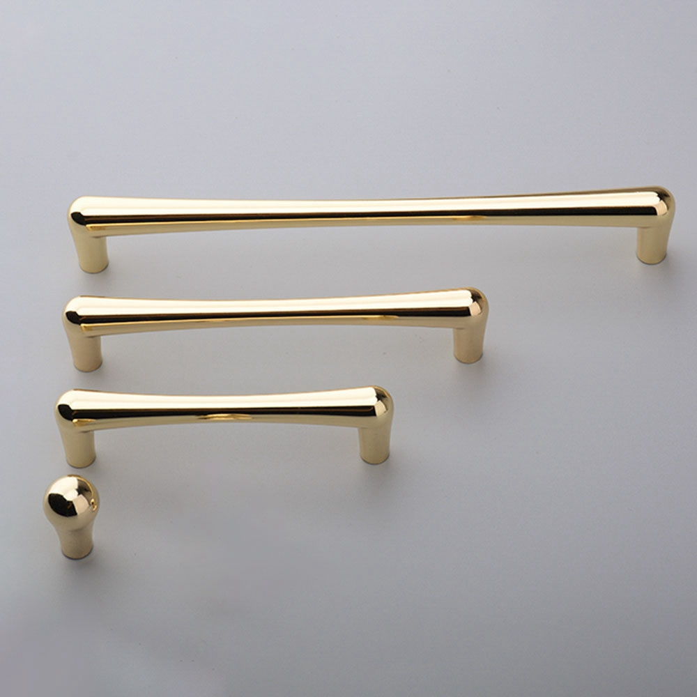 Modern Dresser Hardware Cup Drawer Pulls Brushed Nickel Gold Bar Cabinet Zinc Alloy Knob Handles For Drawers