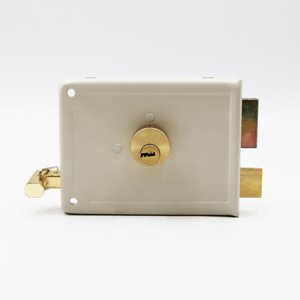 OEM Indoor Gate Door Lock Wooden Door Lock Theft Proof Cerraduras Para Puertas Rim Mechanical Door Lock With Computer Keys