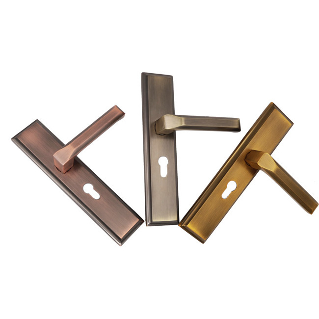 Privacy Silver Gold or Customized Square lever passage levers handle bathroom door lock handle