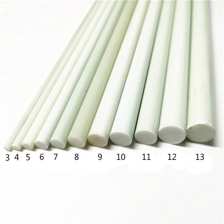 0.8mm-25.4mm Epoxy Resin/Vinyl Resin Fiberglass Solid Rod Blank Epoxy Fiberglass Rod For Bag Supporter