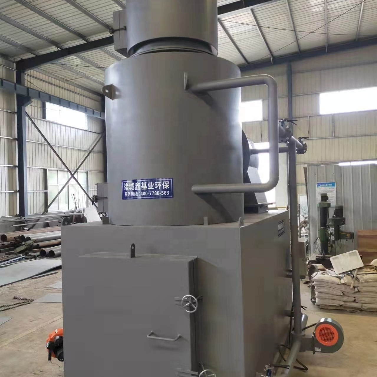 domestic garbage incinerator rotary incineration furnace new vegas PCB gold circuit scrap waste incinerator E Waste gold