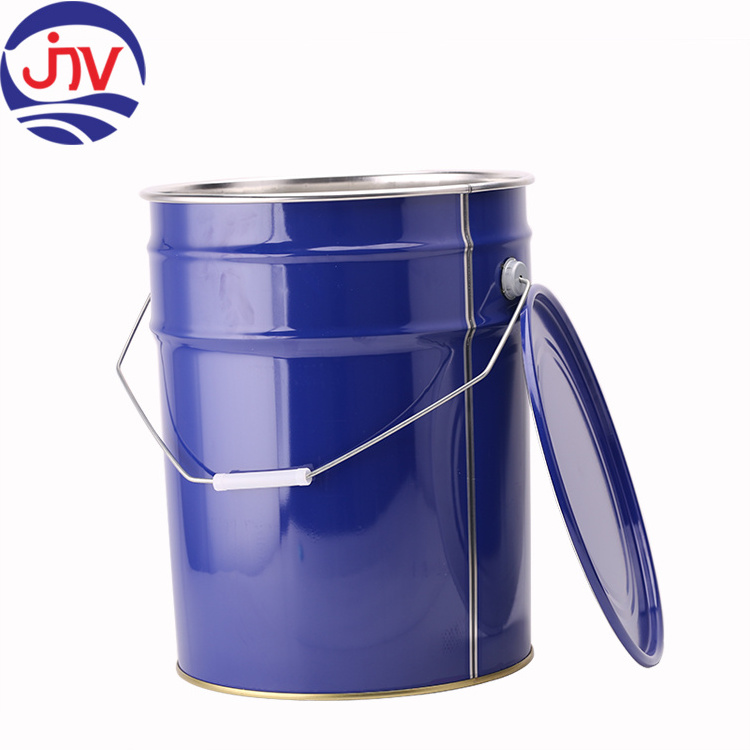 Custom Bulk Colored Metal Galvanized Paint Tin Buckets Tin 20L Pail With Lid Wholesale