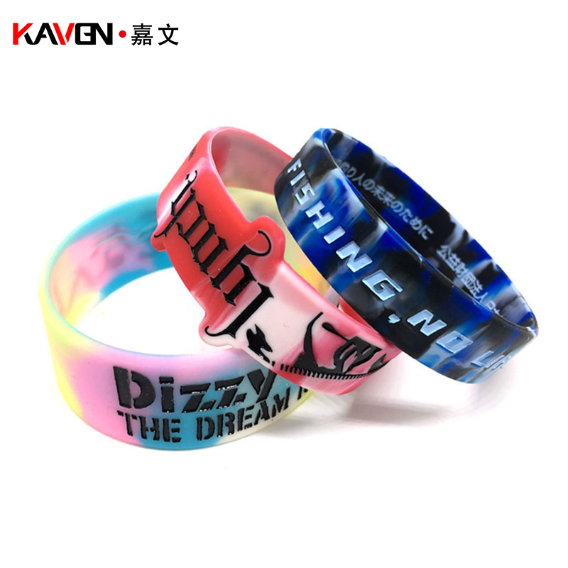 Pulsera De Evento Adjustable Anime Anti-mosquito Buy Wristbands Custom Debossed Filling Color Rubber Silicone Wristband