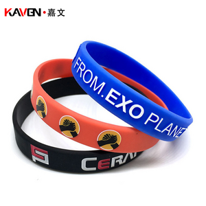 Pulsera De Evento Adjustable Anime Anti-mosquito Buy Wristbands Custom Debossed Filling Color Rubber Silicone Wristband