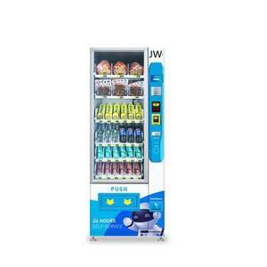 JW Vendlife Slim Small Combo Refrigerated Vending Machine For Sale Snacks Drinks Beverages keyboard coin operated card reader