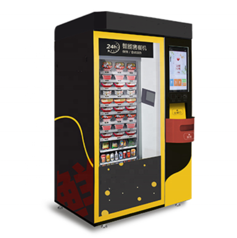 hot food soup hamburger sandwich vending machine with touch screen Hot Food Fully Automatic Smart Pizza Vending Machines