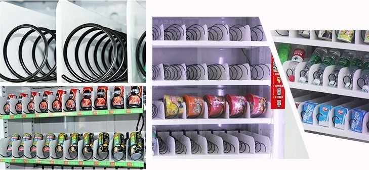 Smart 21.5 inch touch screen vending machine with lift and conveyor belt tray Customised vending machine