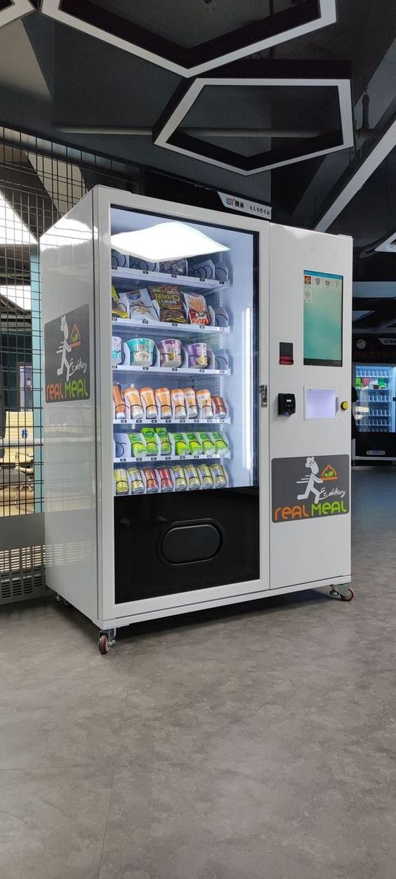 adjustable temperature vending machine for ice-cream/frozen food soda snack candy dispenser cashless customized vending machines