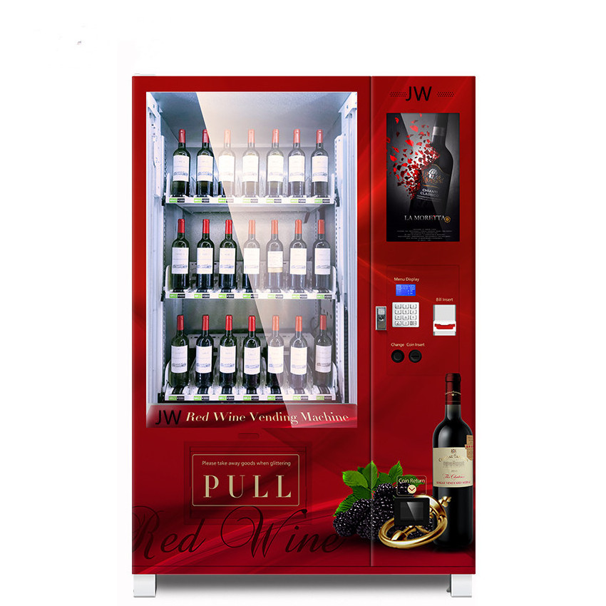 red wine whiskey vending machine beer wine bottle vending machine with elevator custom vending machine for wine and champagne