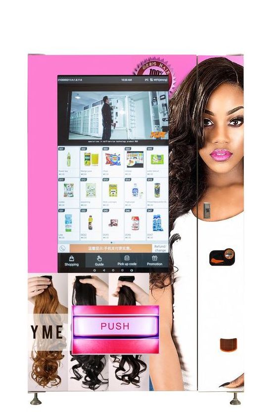 American standard luxury 49 inch digital touch screen hair vending machine Waist trainers and Waist bands vending machine