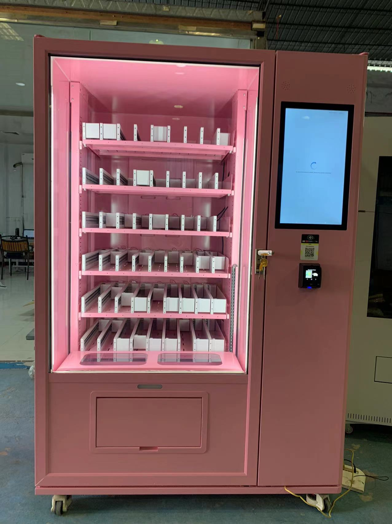 Automatic elevator foods vending machine pick up cake champagne wine bottle glass customized vending machine for various product