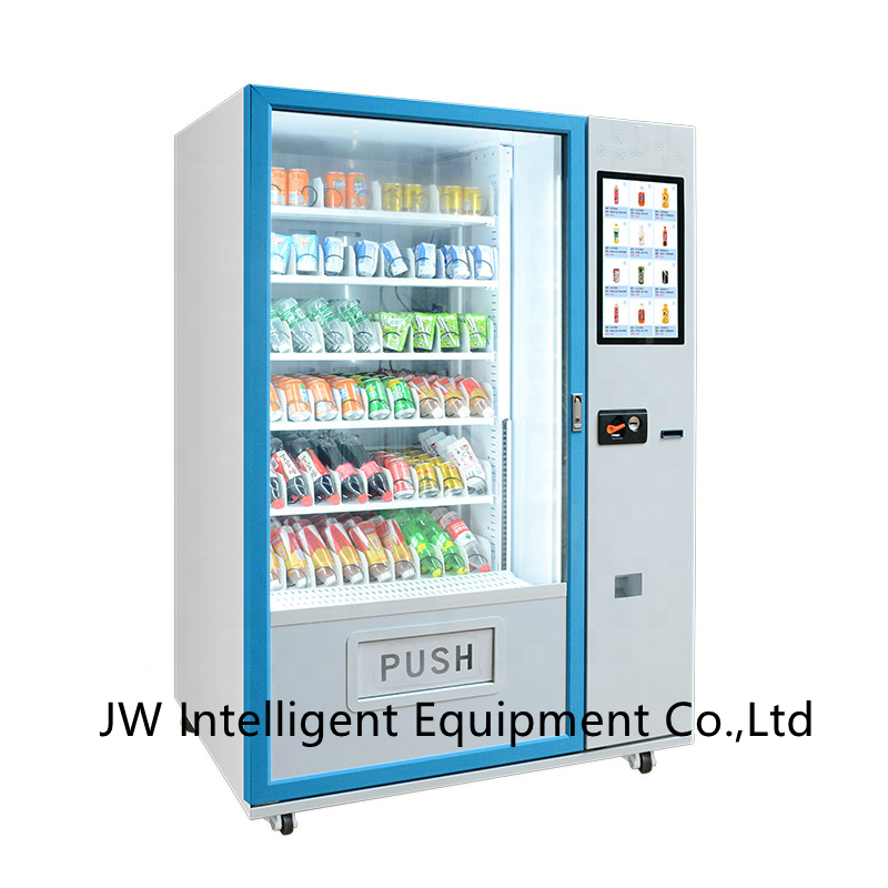 JW custom automated instant noodles hot ramen noodle vending machine,vending machine ramen touch screen subway shopping mall