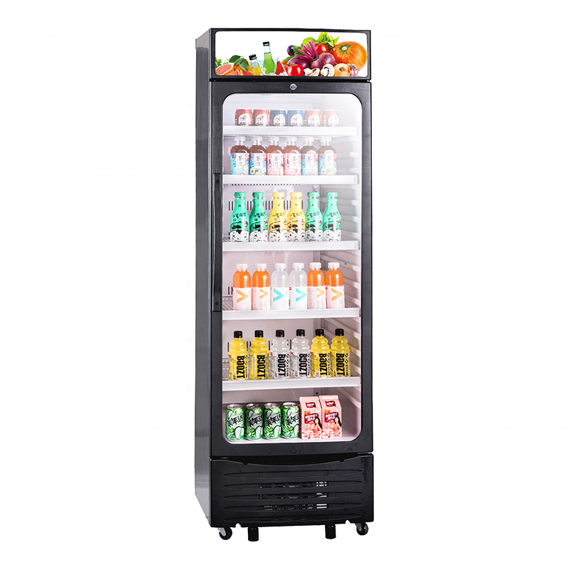 the RFID fridge  with small screen or tablet to put bottle drink with small screen or tablet intelligent convenience cabinet