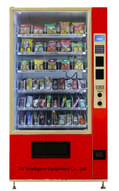 JW cheap single-door snack drink chocolate Vending Machine for sale