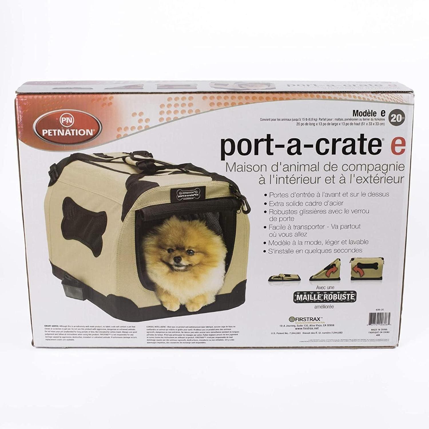 Collapsible Medium Dog Travel Crate, Portable Soft Dog Kennel Indoor, Pop Up Puppy Cat Crate