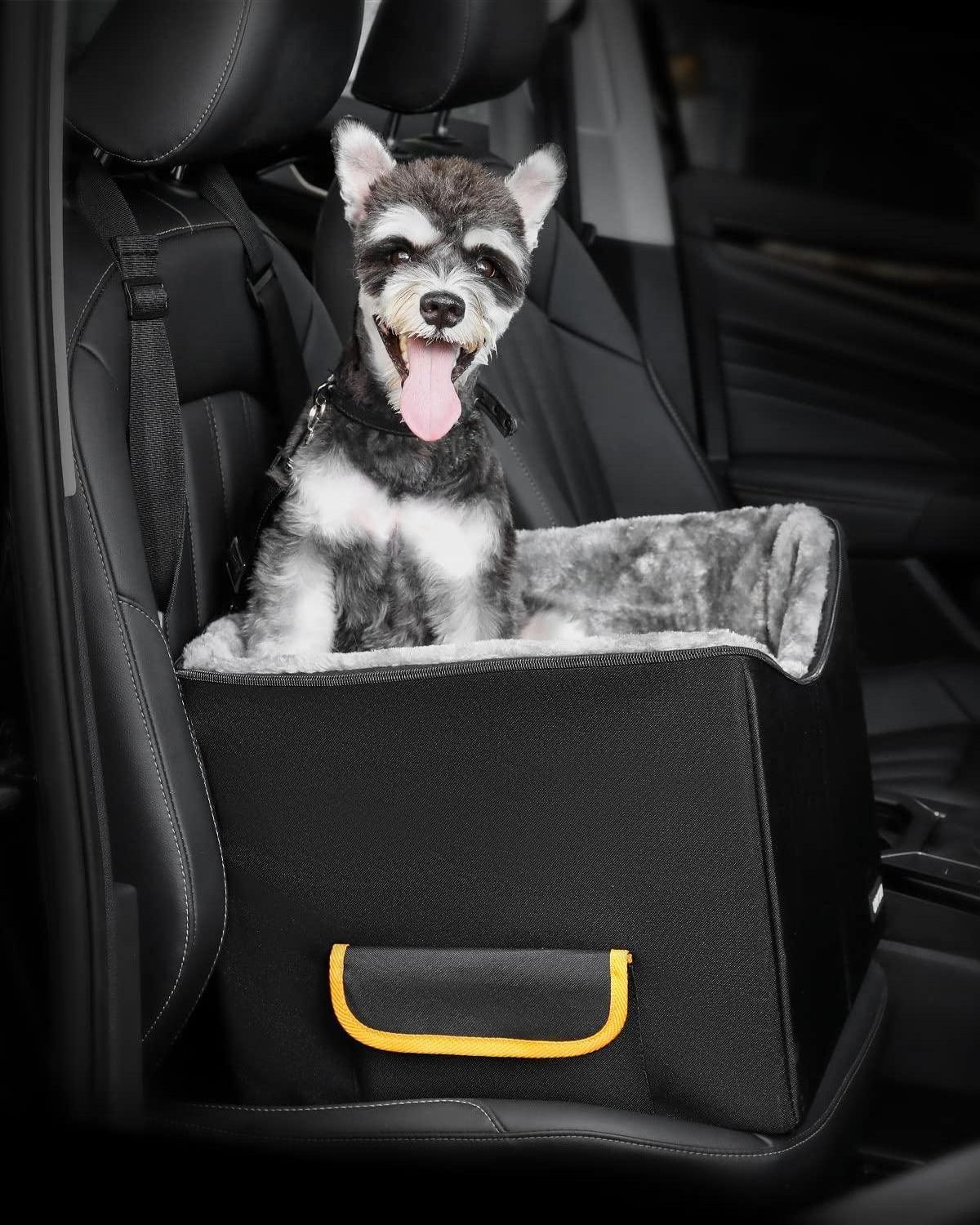 Pet Car Booster Seat for Dogs Bucket Booster Pet Seat, Elevated Dog Booster Car Seat, Dog Car Seat for Small Dogs up to 25lbs