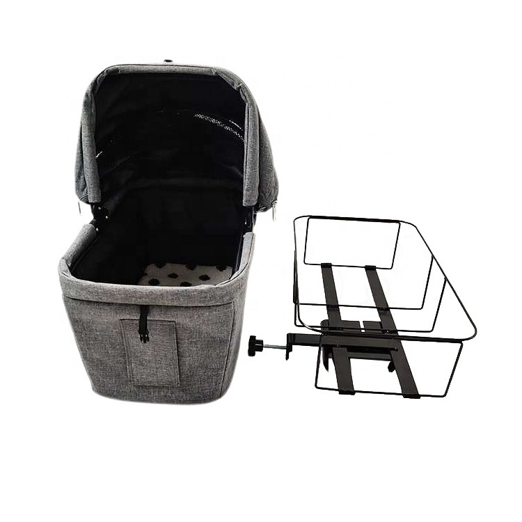 Folding Small Pet Cat Carrier Dog Basket For Bike Bicycle With Removable Rear Seat Dog Basket For Bike Rear Bike Basket Large