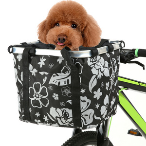 10KG Load Bicycle Basket Pouch Bike Bags Bicycle Front Bag Pet Carrier Cycling Top Tube Frame Front Carrier Bag Pet Cat Dog