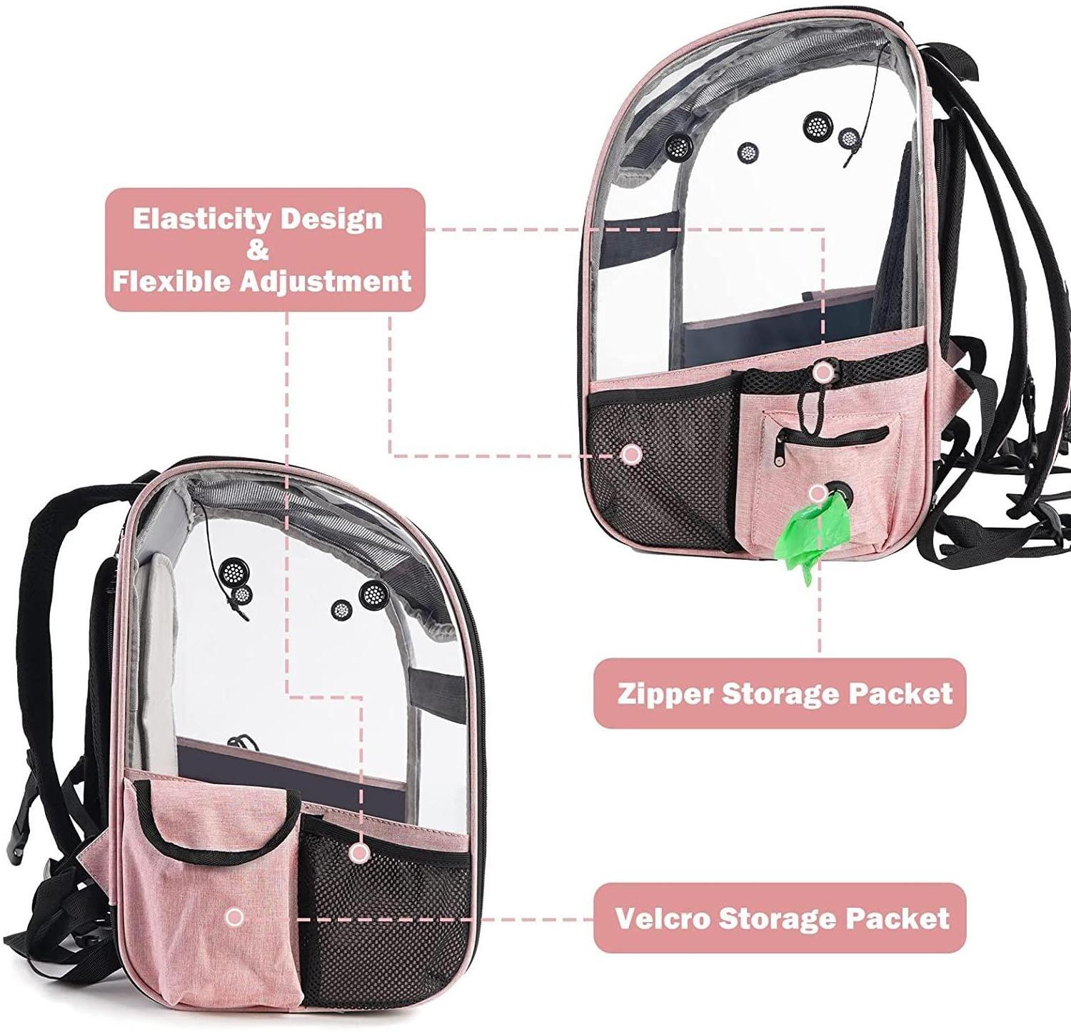 Cat Backpack Carrier, Expandable Pet Carrier Backpack for Cats and Small Dogs, Pet Travel Carrier Dog Hiking Back Pack Opp Bag