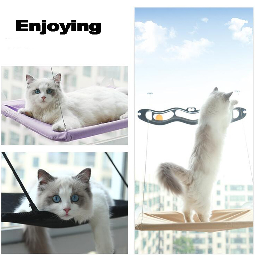 Luxury Comfortable Hanging Foldable Indoor Wall Seat Mounted Pet Bed Macrame Hammock Cat Window Perch For Cat Window