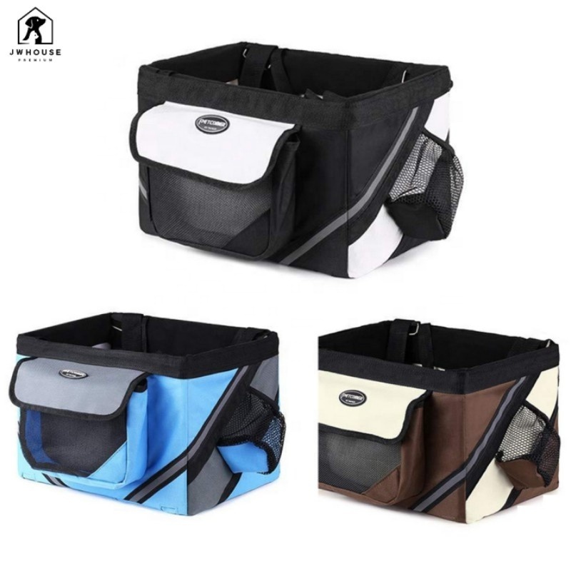 Hot Outdoor Pet Bags Bicycle Dogs Baskets Puppy Cat Car Bike Handlebar Front Basket Small Cat Dog Carrier For Travel