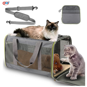 Cat Carriers for Large Cats 20 lbs Soft Sided Pet Carrier Bag Cat Carrier Airline Approved Dog, Collapsible Top Loading pet