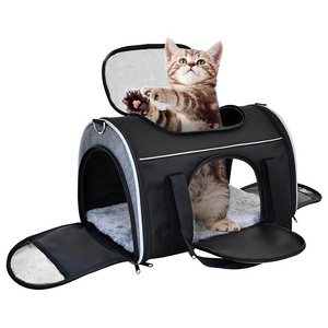 Airline Approved Soft Sided Cat Carrier for Under 25 Small Dogs Carriers Pet Travel Carrier Bag for Puppy Kittens