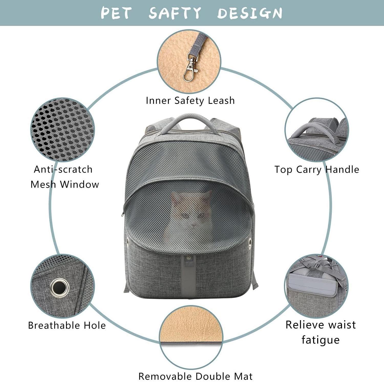 Cat Backpack Expandable Carrier Pet Expandable Backpack for Small Dogs Backpacks Carrier,airline approved pet travel carrier