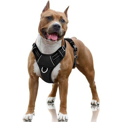 Luxury Custom Soft No Pull Front Clip Dog Harness Vest Soft Padded Pet Harness For Large Medium Small Dogs