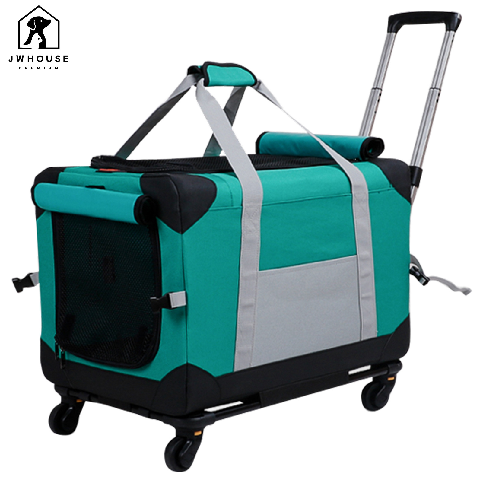 Pet Carrier Dog Cat Carrier Bag Travel Transport Bag Rolling Luggage Backpack Tote Trolley Bags for Dogs Cats Puppy Less 15KG