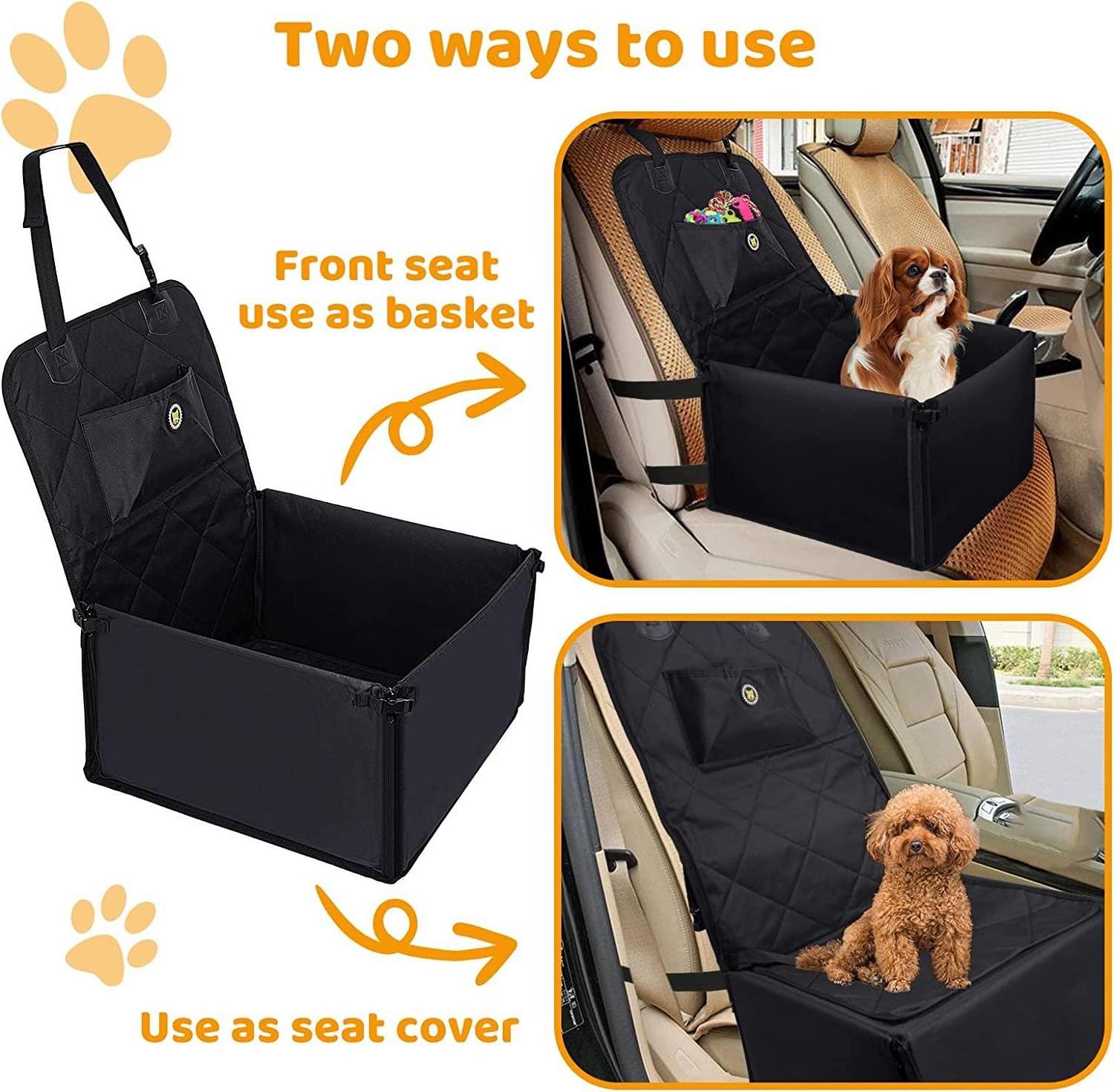 Customize Safety Dog Car Seat Puppy Car Booster Seat Waterproof Dog Carrier For Small Dogs