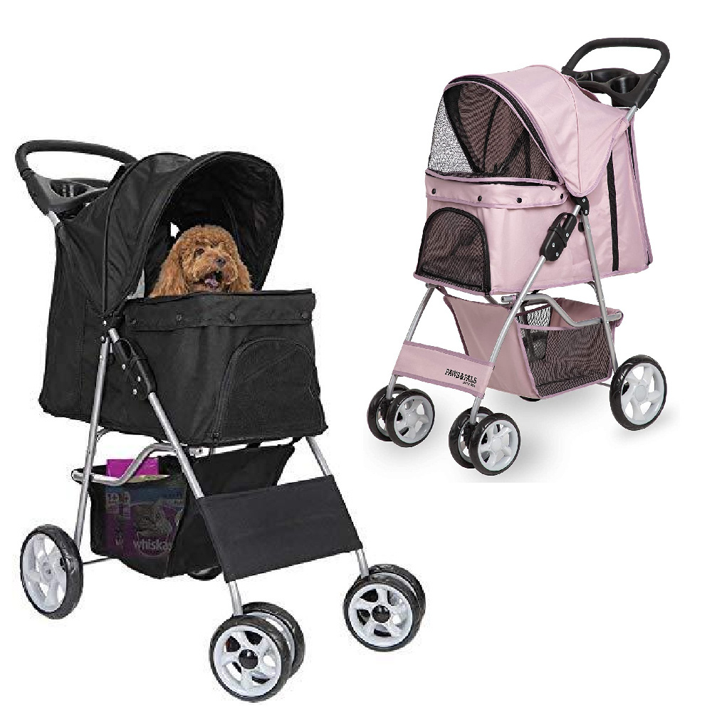 Pet Gear Travel Lite Plus Stroller, Compact, Easy Fold, No Assembly Required, Large Wheels for Cats and Dogs up to 15 pounds