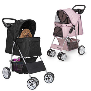 Pet Gear Travel Lite Plus Stroller, Compact, Easy Fold, No Assembly Required, Large Wheels for Cats and Dogs up to 15 pounds