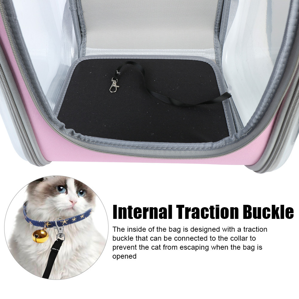 Pet Cat Carrier Backpack Portable For Small Dogs Cats Space Capsule Cage Breathable Cat Travel Outdoor Shoulder Bag Pet Supplies