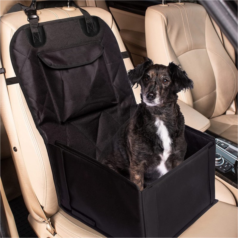 High-quality car dog seat for small to medium dogs, extra large bag - seat belt for front and back seat