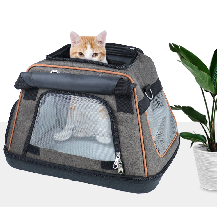 ZYZ PET Cat Carrier Soft Sided Airline Approved dog backpack,Pet Travel bags for kitten Puppy Portable Foldable hiking