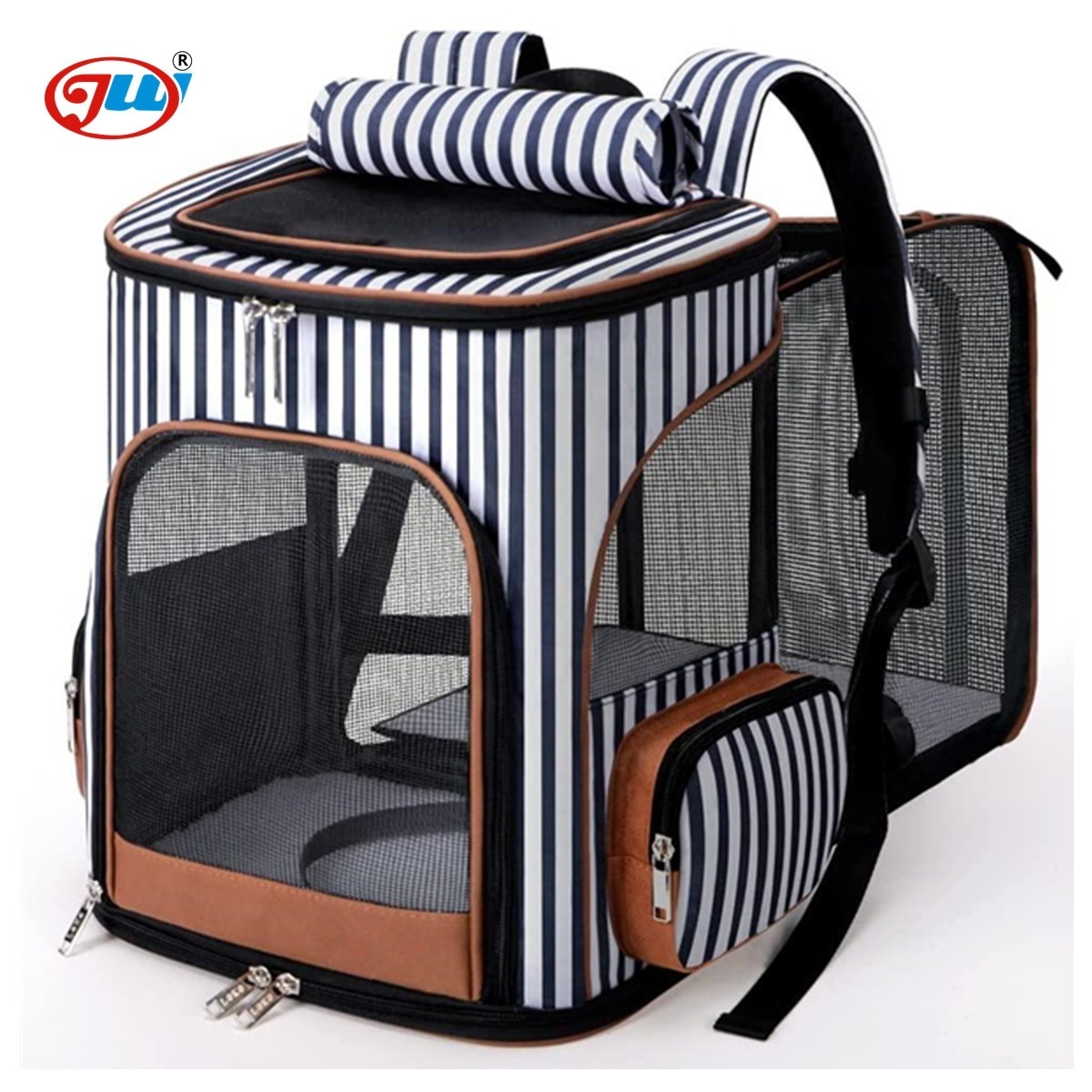 Cat Backpack Expandable Pet Backpack Carrier for Small Dogs Cats, Dog Backpack Bag, airline approved pet travel carrier