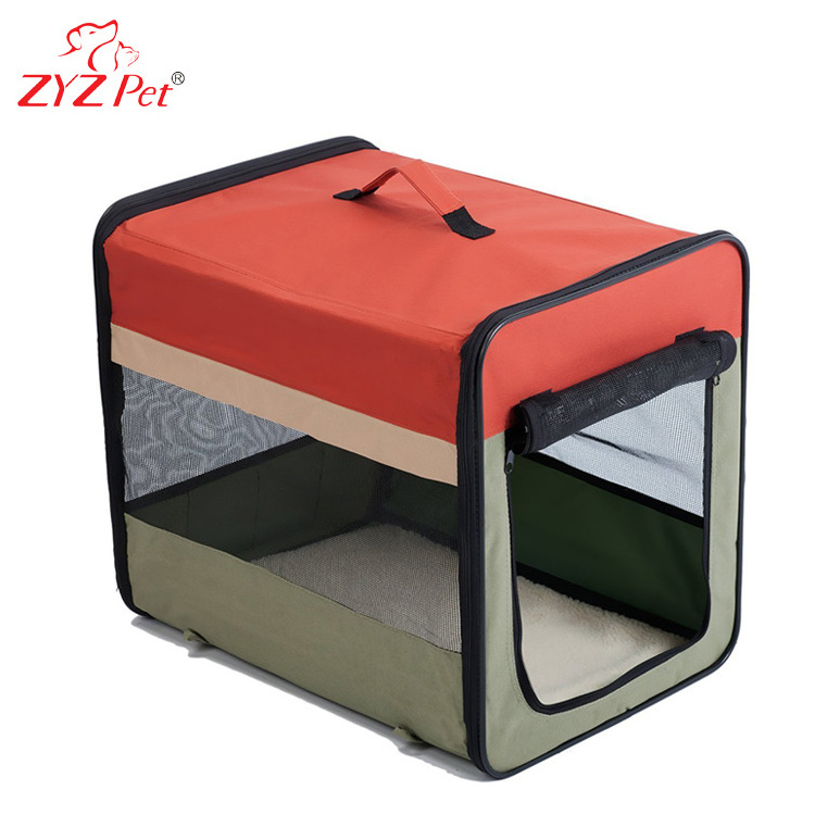 Large Pop Open Kennel dog transport box, Portable Cat Cage Kennel dog transport box