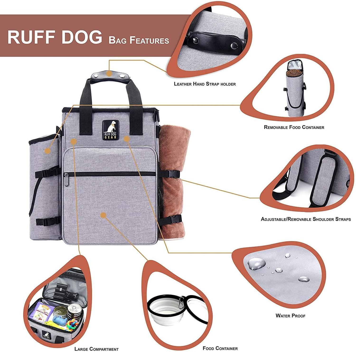 Pet Bag Dog for Traveling  Camping Gear Dog Food Travel Bag Travel Backpack Overnight