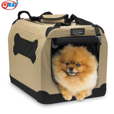 Collapsible Medium Dog Travel Crate, Portable Soft Dog Kennel Indoor, Pop Up Puppy Cat Crate