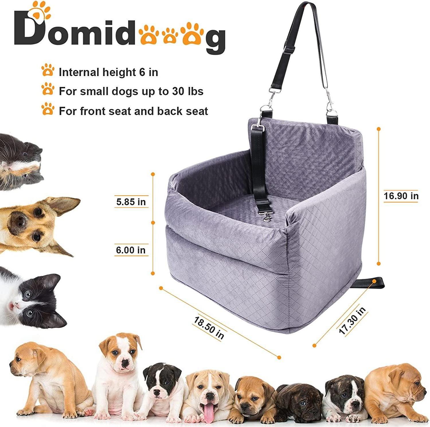 Dog Car Seat Pet Bucket Car Booster Seat Bed For Dogs Safety and Comfortable Detachable and Washable