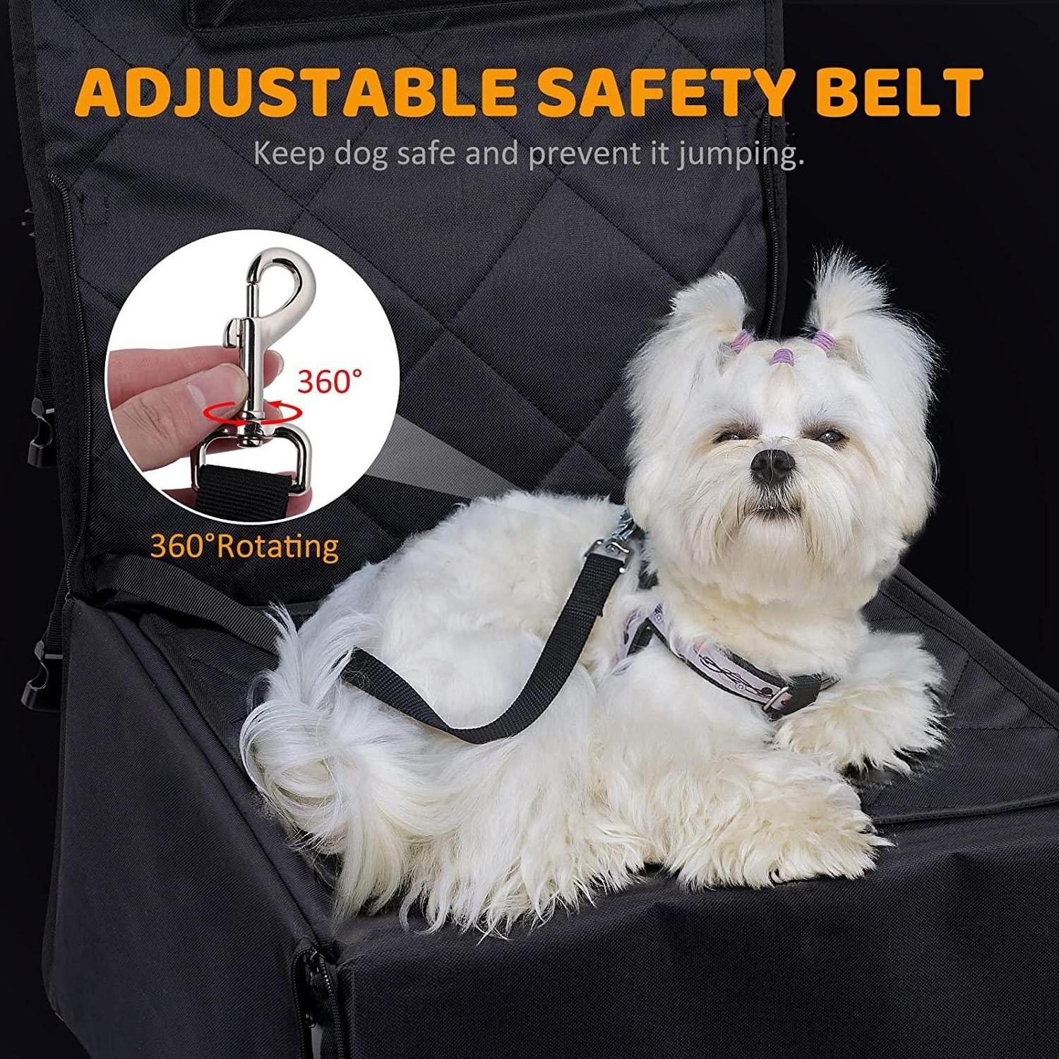 Customize Safety Dog Car Seat Puppy Car Booster Seat Waterproof Dog Carrier For Small Dogs