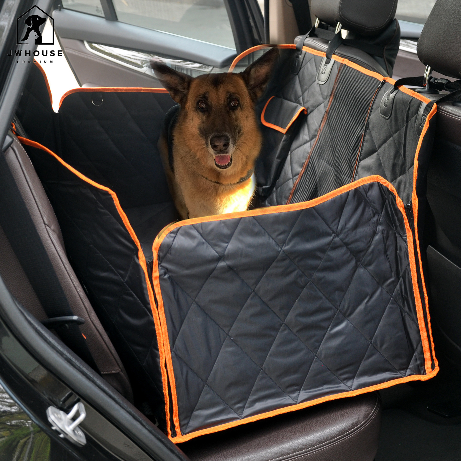 Dog Car Seat Cover Waterproof Pet Transport Dog Carrier Car Backseat Protector Mat Car Hammock For Small Large Dogs