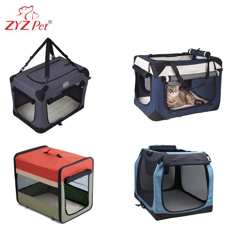 Large Pop Open Kennel dog transport box, Portable Cat Cage Kennel dog transport box