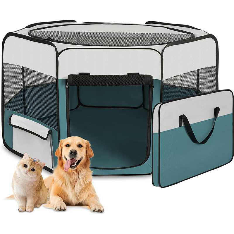 Dog Playpen Portable Pet Play Pen Foldable Large-Capacity Pet Tent for Indoor/Outdoor Travel Camping