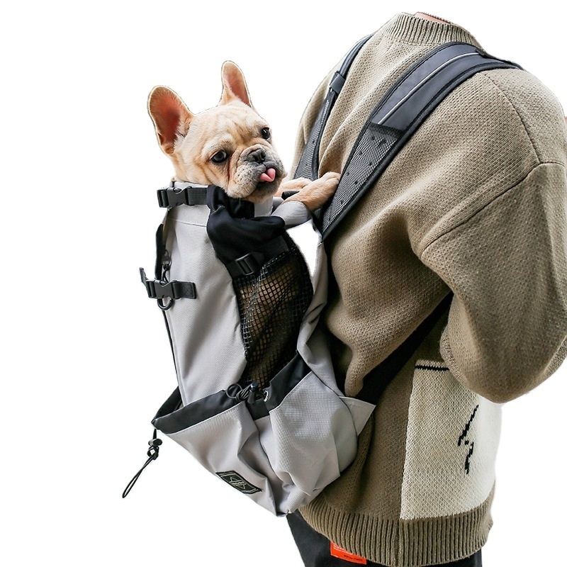 Outdoor Travel Puppy Medium Dog Backpack for Small Dogs Breathable Walking French Bulldog Carrier Bags Accessories Pet Supplies